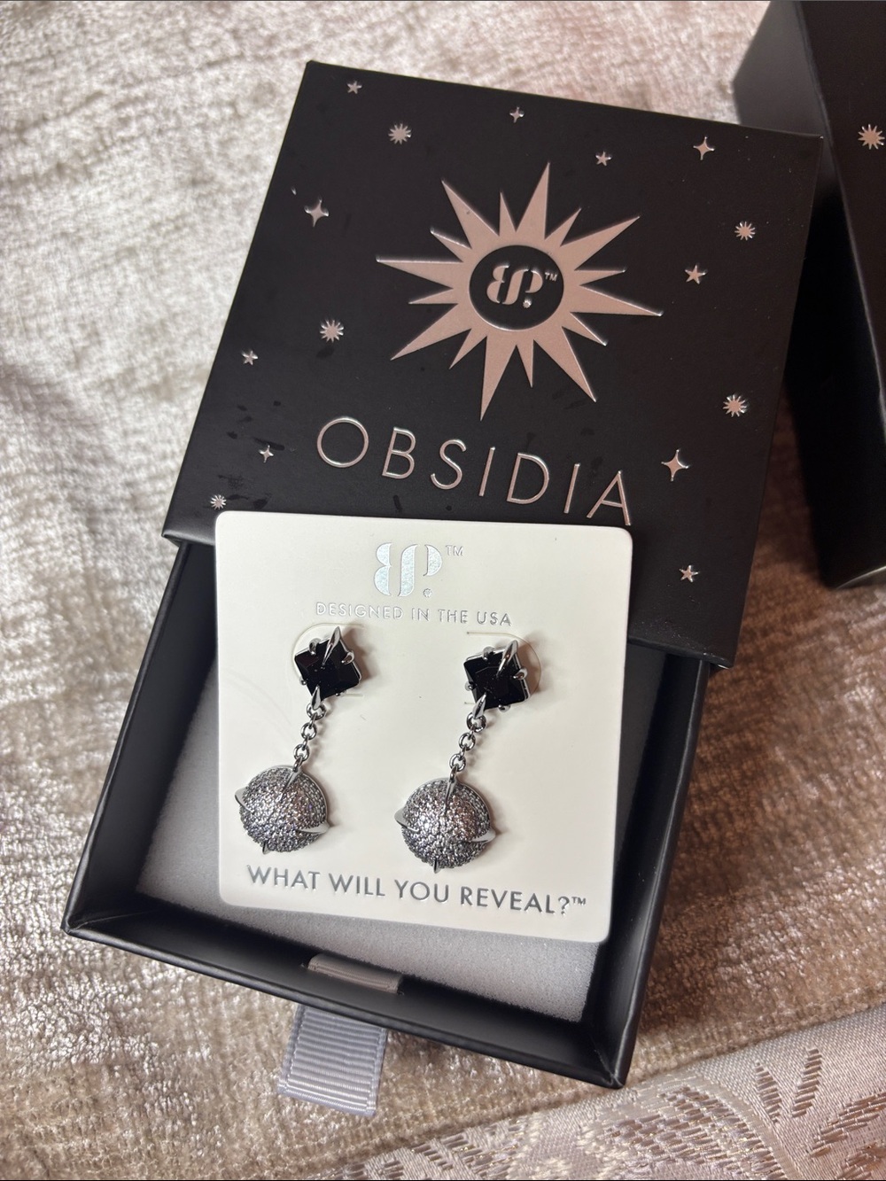 Obsidia Supernova Drip Earrings